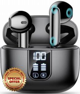 Wireless Earbuds Bluetooth 5.4 In Ear Buds 6 Mic ENC Noise Cancelling Clear Calls