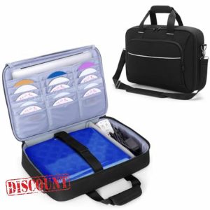 Rexmica Travel Carrying Case for Portable DVD Player (Fits 14.1-17.5 inch)