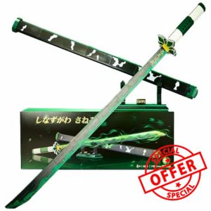Sword Construction Building Blocks Set with Scabbard and Stand - Glow in the Dark Samurai Katana Replica for Anime Fans