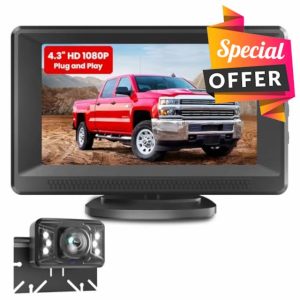 AHD 1080P Reversing Camera: Easy Install Plug-play No-Delay Super Night Vision with 6 LED Rear View Camera