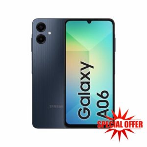 Samsung Galaxy A06 4G 4/64GB Unlocked & Sim free Smartphone Black.
