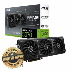 ASUS Prime GeForce RTX™ 5070 GDDR7 12GB OC Edition – Graphics Card (PCIe 5.0