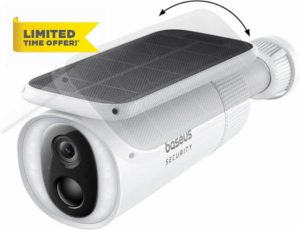 Baseus S1 Security Camera Outdoor Wireless with Auto Tilt Solar Panel and Battery Operated