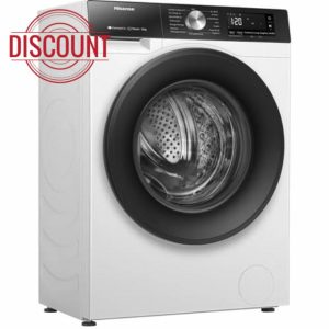 Hisense 3S Series WF3S1043BW3 10.5kg Washing Machine with 1400 rpm - White - A Rated            [Energy Class A]