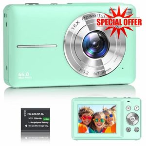 Digital Camera 1080P FHD Compact Digital Camera 44MP Portable Mini Small Photo Camera with 2.4" LCD Screen