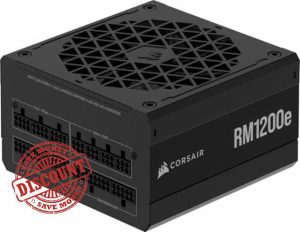 CORSAIR RM1200e (2023) Fully Modular Low-Noise ATX Power Supply with 12V-2x6 Cable – ATX 3.1 & PCIe 5.1 Compliant