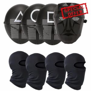 Masquerade Party Mask Halloween Cosplay Korean Game Guardian Survival Game Plastic Mask 4 Se