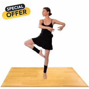 Portable Dance Floor for Home & Studio | Available In: 183 x 122 cm & 122 x 91 cm | Marley Dance Floor Mat for Ballet