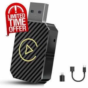 Wireless CarPlay Adapter UK for iPhone - No Delay Bluetooth 5.0 Mini Dongle