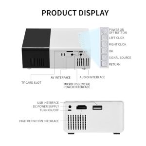 Portable Outdoor Movie Projector with WiFi/HDMI/USB