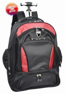 Backpack With Wheels Telescopic Handle Hiking Camping Outdoor Rucksack HT63