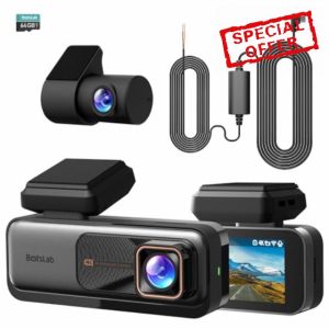 BOTSLAB 4K Dash Cam Front and Rear