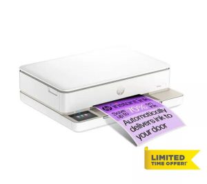 HP Envy 6132e All-in-One Inkjet Wireless Printer with Fax & 6 Months Instant Ink