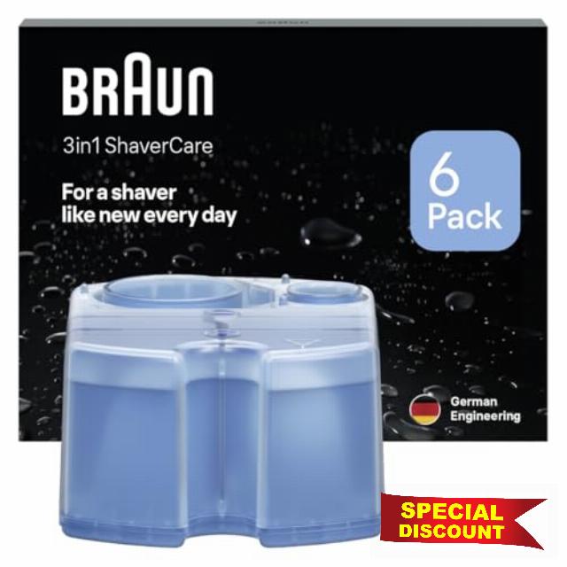 Braun 3in1 SmartCare ORIGINAL Shaver Care Center Refill Cartridges