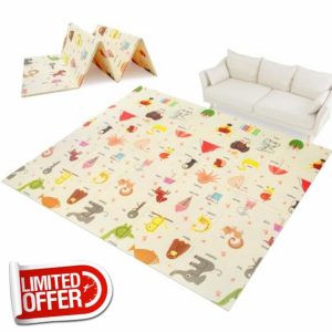 Trintion Foldable Baby Play Mat – Extra Large Waterproof Foam Crawling Mat