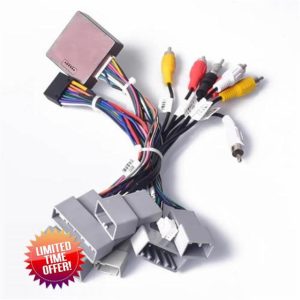 ZVPQU Car Radio Stereo Wiring Harness Cable Adapter Android 16pin