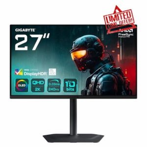 Gigabyte MO27Q2 27" OLED QHD Gaming Monitor - 2560 x 1440