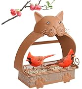 Window Bird Feeder, Metal Window Bird Feeder with Strong Suction Cups, Bird Feeders for Small Bir...