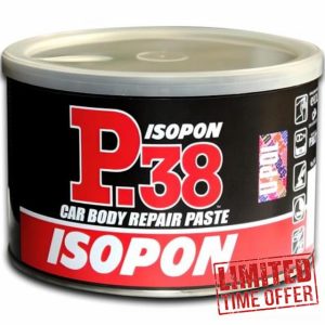 AMK® P.38 Car Body Repair Paste 1.2L Tin For Filling Dents and Scratches Provides Smooth Finish Easy Sanding