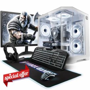 Vibox V-292 Gaming PC Bundle • AMD Ryzen 5 5500 4.2GHz • Nvidia RTX 3060 12GB • 16GB RAM • 1TB SSD • Windows 11 • 24" Monitor • WiFi