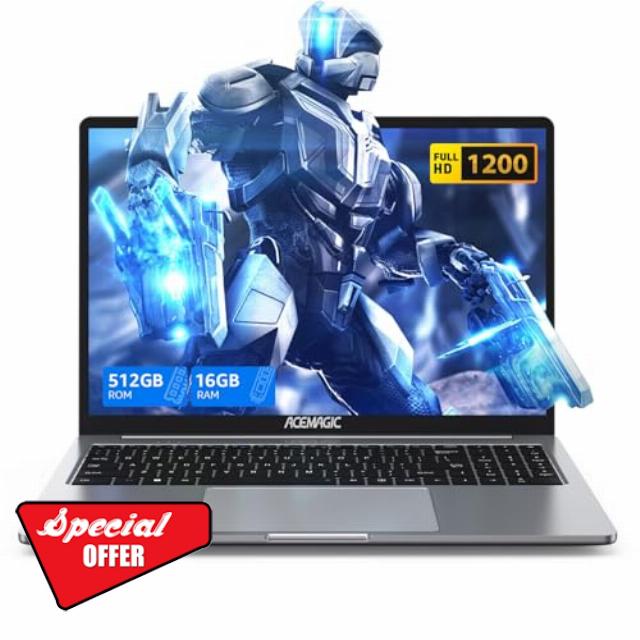 ACEMAGIC Laptop Computer 16 inch - Quad-Core Alder Lake N-97 Processor Up to 3.6GHz (Beat N5095) Notebook Computer