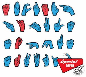 Pacon CK-4448 Wonderfoam Magnetic Sign Language Letters