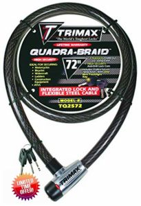 Trimax Trimaflex Integrated Keyed Cable Lock 6' L X 25Mm TQ2572
