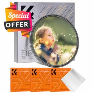 K&F Concept 67mm Black Diffusion 1/8 & ND2-32 Variable ND Filter