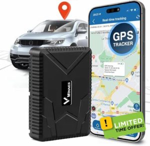 GPS Tracker No Subscription Fee Real Time Tracking Magnetic Waterproof GPS Tracker Devices 120 Days Standby Time 10000mAh Rechargeable GPS Car Tracker With Multiple Alarms and Free APP/Web