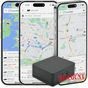 SmartFleet AT500 5 Year 4G Tiny Rechargeable Waterproof Magnetic Battery-Powered GPS Tracker No Monthly Fee Or Subscription