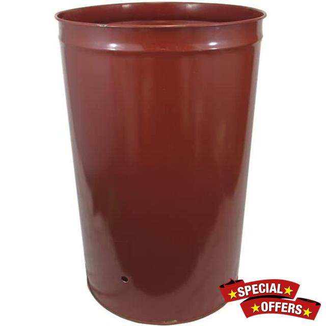 Large Steel Incinerator Bin 210 Litre Steel Drum Burner Barrel 210L Heavy Duty Burn Garden Rubbish Waste Fire Pit Burning Bin Wood burner Bi