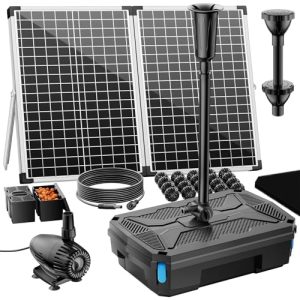 Solar Fountain Pump with Pond Filter Kit