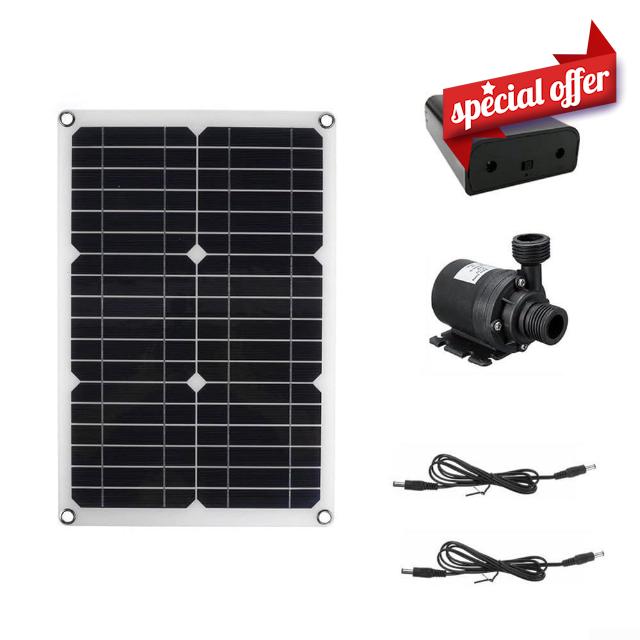 Entgoinggo Solar Water Pump Set Brushless with Solar Panel