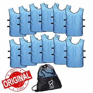 Football Bibs for Juniors and Adults (12-Pack) | Perfect for Netball