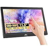 Portable Monitor 16 Inch Kenowa Full HD 1920x1200P Laptop Monitor with USB Type-C/HDMI Port Compu...