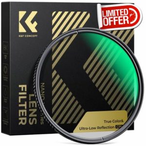 K&F Concept 43mm True Color Polarising Filter Ultra Low Reflection Circular Polarizing CPL
