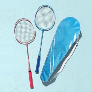 Badminton Rackets with 3 Shuttlecocks Carrying Bag for Outdoor Backyard Games