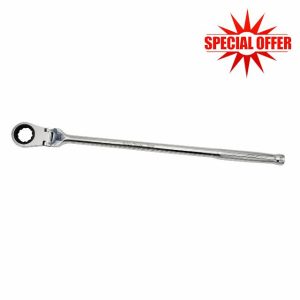 Astro Tools 78218 Extra-Long Flex Head Ratchet Wrench for 1/2" Nano Sockets