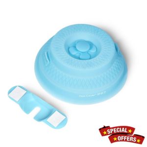 Duo Cover: 4-in-1 Collapsible Hanging Microwave Cover for Food | Microwave Steamer Moist Food | Safely Grabs Hot Dishes From Microwaves | Plastic-Free