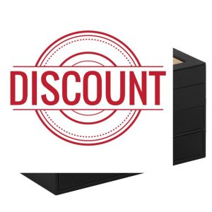 Jewellery Box with 2 Drawers : Jewellery Display Organiser for Earrings Necklaces - Gift for Girls Women | Black