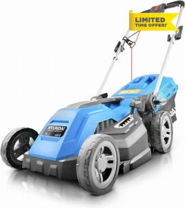 Hyundai 15'' / 38cm 1600w Electric Lawnmower with Rear Roller