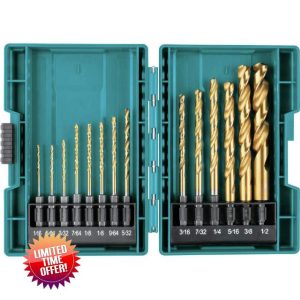 Makita B-65399 Impact Gold 14 Pc. Titanium Drill Bit Set