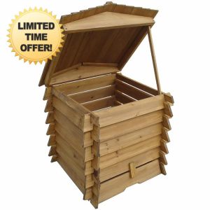 Actiasgear - Wooden Beehive Composter | 328L Capacity