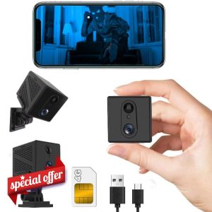 Zingle No WiFi Security Camera with SIM Card FREE SD card 4G LTE Cellular Security 5200mAh Battery