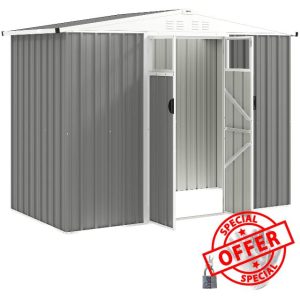 Outsunny 8 x 4 ft Metal Garden Shed