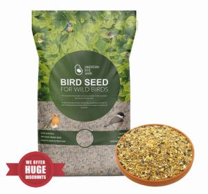 Swainston Bird Seed Deluxe Wild Bird Food - 20kg Premium Grade Mix with Black Sunflower Seeds