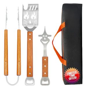 HYSHLC Stainless Steel BBQ Grill Set