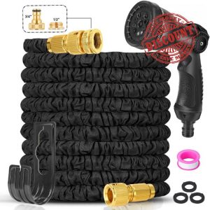 Expandable Garden Hose Pipe 100ft - Water Hose with 10 Functions Gun and 3/4"