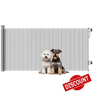 PawHut Retractable Stair Gate for Small Pets