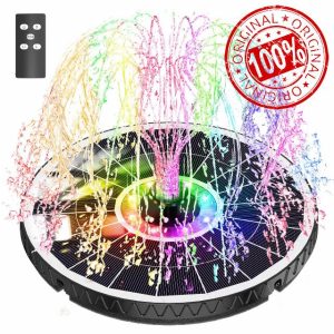 SZMP Solar Fountain 6W Bird Bath Fountains 2025 NEW Remote Control
